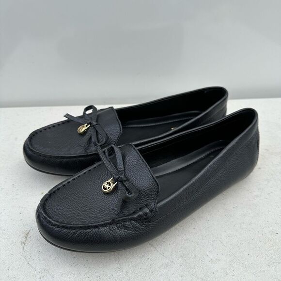 MICHAEL KORS BLACK EVERETT MOC LOAFERS 7,5 - Picture 4 of 8